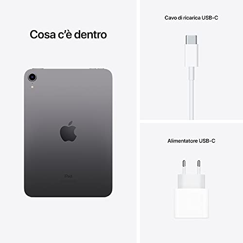 2021 Apple iPad mini (8,3", Wi-Fi, 64GB) - Grigio siderale (6ª generazione) (Ricondizionato)